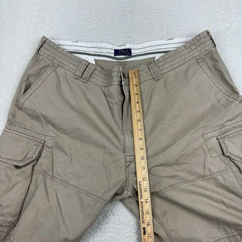Polo‎ Ralph Lauren Shorts Mens 42 Beige Khaki Classic Chino Cargo Preppy 10